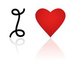 Obraz premium i love you,rot,rotes,liebe,symbolisch,abstrakt,aktion,vektor,3d