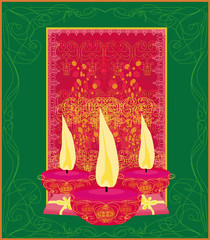 abstract diwali celebration background, vector illustration