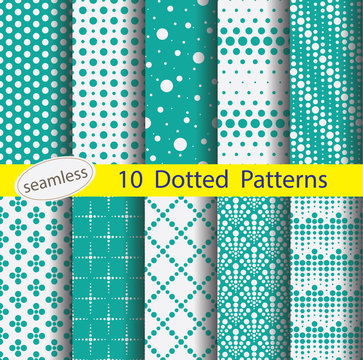 dotted pattern unit collection for making seamless background