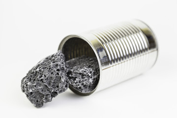 Tin metal sweet charcoal