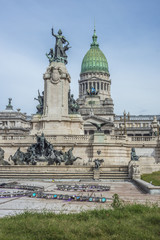 Fototapeta na wymiar Congress Square in Buenos Aires, Argentina