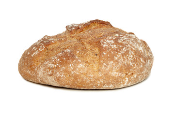fresh bread on white