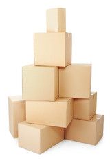 Obraz premium piles of cardboard boxes