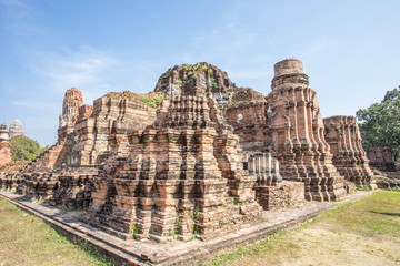 Old siam temple of Ayutthaya