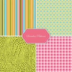 four seamless patterns © nataliafrei
