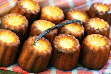 Freshly Canele closeup.
