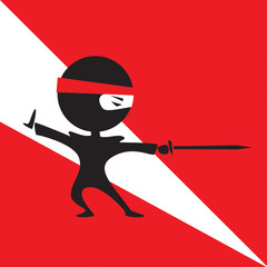 ninja with a sword