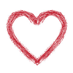 Obraz na płótnie Canvas Hand Drawn Heart Symbol