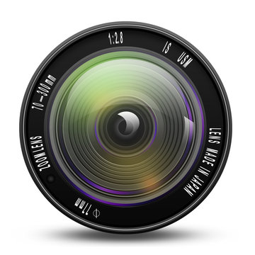 Camera photo lens,lens illustration