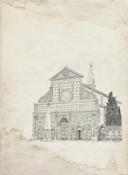Basilica of Santa Maria Novella, Florence, italy