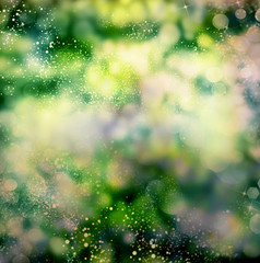 Fototapeta premium Abstract Green holiday background.Christmas card