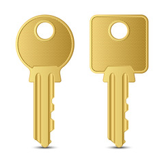 Key isolated on white background