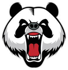 Fototapety  panda head mascot