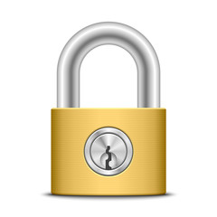 Naklejka premium Padlock, vector illustration
