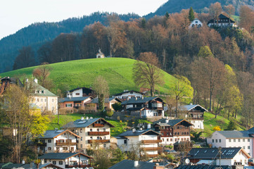 Fototapeta na wymiar Berchtesgaden, village in the alps, Germany