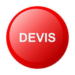 bouton internet devis red white background