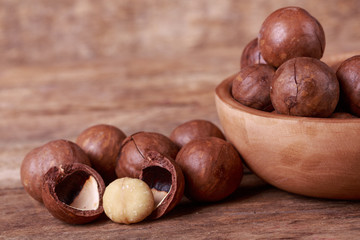 Fototapeta premium macadamia nuts