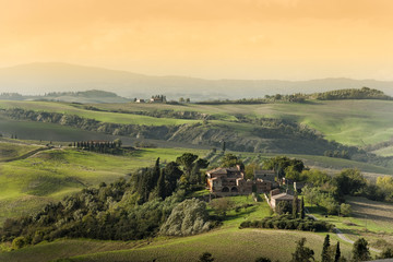 Fototapeta premium Toscana Landschaft Italien