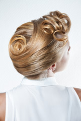 hairstyle  beautiful blonde girl