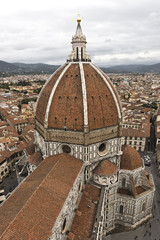 Fototapeta na wymiar Słońce Panorama Florencja Italien