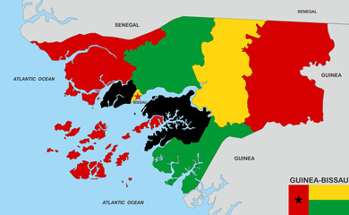 guinea bissau map