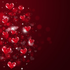 Abstract Valentine Red Background