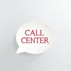 Call Center Speech Bubble
