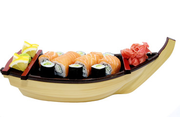 delicious seafood sushi at a Japanese restaurant