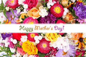 Bright flowers background