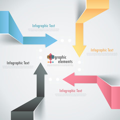 Modern infographics options banner.