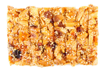 Tasty oriental sweets, isolated on white