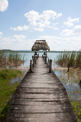 Peten lake, Flores, Guatemala