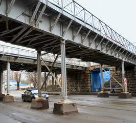 the railway bridge