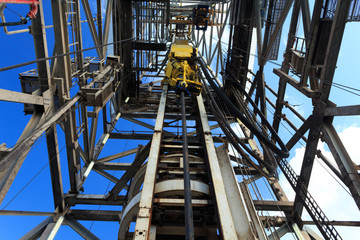 Top Drive System (TDS) Spinning for Oil Drilling Rig