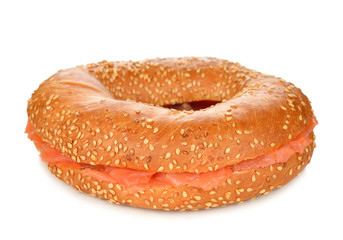 Bagel with salmon