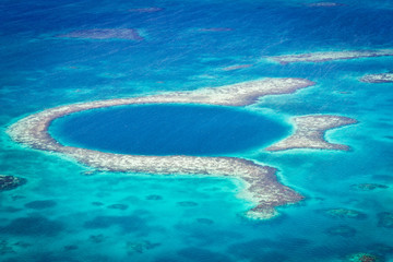 The great blue hole - Powered by Adobe