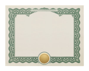 Blank Certificate