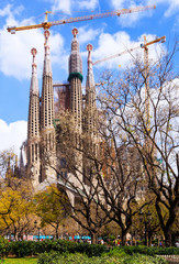 Sagrada Familia by architect Antoni Gaudi. Barcelona