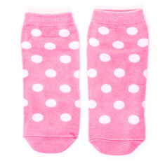 Pink polka sock