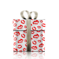 Kiss and gift