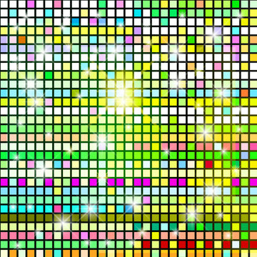 Abstract background from color cubes.