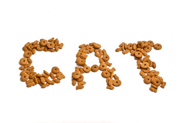 Cat Food with word cat