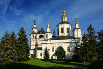 Fototapeta na wymiar Orthodox Church in Russia, summer, travel