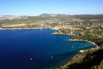 Fototapeta na wymiar Cassis i wybrzeża Morza Śródziemnego