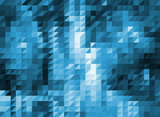 blue triangles  mosaic vector geometric background with gradient