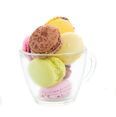 cup  of fresh  macaroons