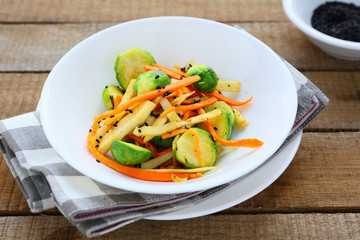 spicy warm vegetable salad