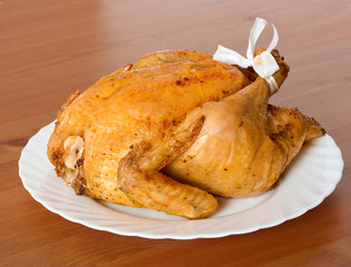 Whole roasted chicken