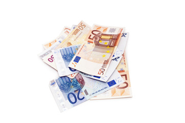 Obraz na płótnie Canvas euro banknotes