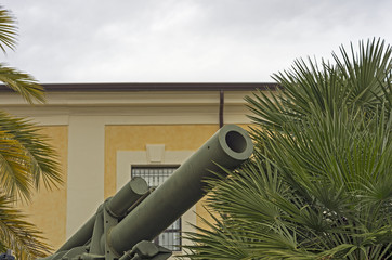 HOWITZER 155/23 OF 1943 - MECHANICAL TOW: MOUTH OF FIRE- DETAIL